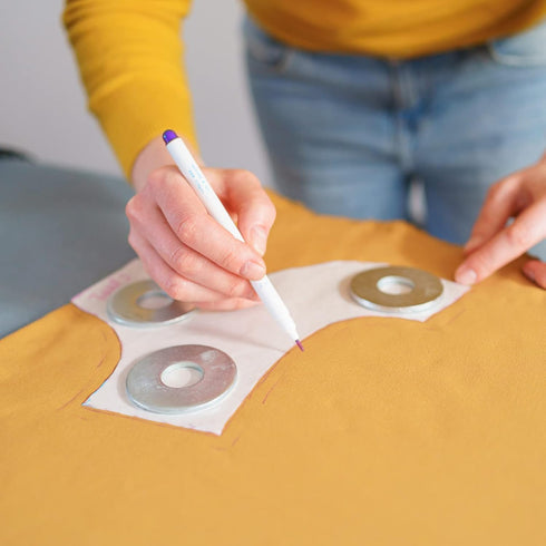 Auto Disappearing Ink Pen Refills 100pcs 0.5mm Fabric Marker Pen Refill Magic Disappearing Ink Patchwork Marking Pens for Tailors Quilting Sewing ...