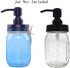 2 Pcs Mason Jar Soap Dispenser - Stainless Steel Rust Proof Rustic Farmhouse Soap Lotion Pumps for Mason Jar(Black,Jar Not Included)...