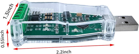 DSD TECH USB 2.0 to RS485 Serial Data Converter CP2102 Adapter Compatible with Windows 7,8,10,Linux,Mac OS...