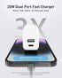 USB C Wall Charger Block 20W, 2-Pack Dual Port Wall Charger Adapter with Foldable Plug, Fast Charger for iPhone 15/15 Pro/14/14 Pro Max/13, Galaxy...