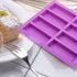 2 Pcs Large Rectangle Silicone Mold, Cereal Bar Molds, 8 Cavities Energy Bar Maker Baking Pan for Muffin Brownie Cornbread Cheesecake Pudding Cake...
