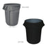 YOUR CHAIR COVERS - 32 Gallon Stretch Spandex Fitted Trash Can/Waste Container Cover - Black...