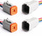 Deutsch DT 6 Pin Connector, 6 Way DT Automotive Waterproof Electrical Connector Male Female Plug Wiring Harness with 16AWG Cable Wire,for Car,Truc...