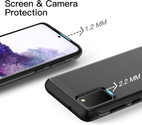 JETech Heavy Shockproof Case for Samsung Galaxy S20, Dual Layer Rugged Protective Phone Cover with Shock-Absorption (Black)...