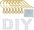 Earring Hooks - 120 PCS/60 Pairs Gold plated copper Hypoallergenic Ear Wires Fish Hooks for Jewelry Making, Jewelry Findings Parts with 120 PCS Ru...