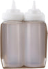 TableCraft C11663C White 16 Oz. Wide Squeeze Dispenser - 6 / PK...