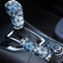 Auto Gear Shift Knob Cover + Handbrake Cover Set of 2,Hawaiian Blue Flower Car Interior Accessiores Gift for Women...