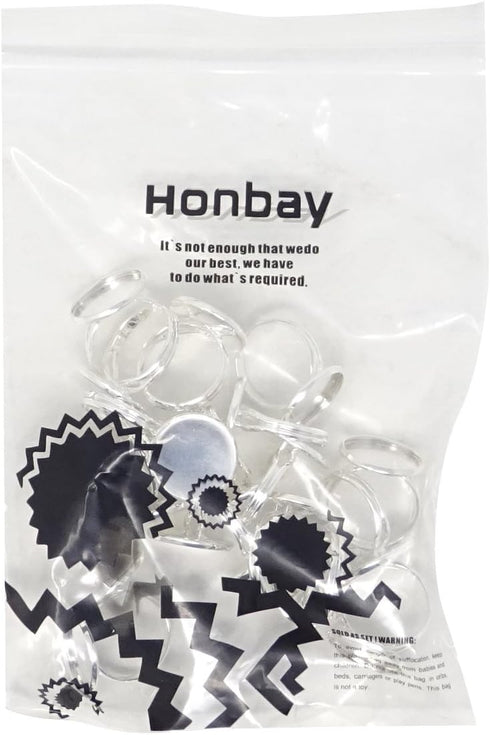 Honbay 20PCS 16mm Adjustable Finger Ring Blank Bases Round Finger Ring Trays (Silver)...