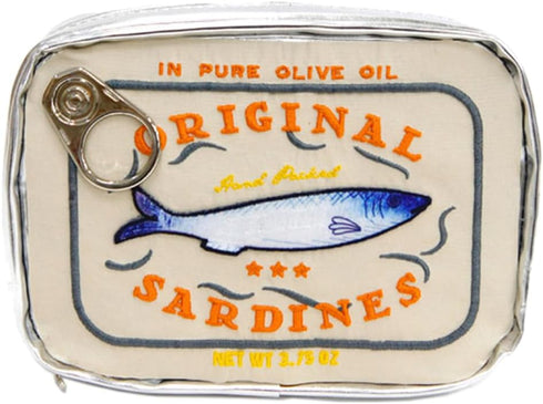Canned Sardines Eye-catching Cute Clutch bag Makeup Case Cosmetic Bag Portable Snack Pouch bag Travel Toiletry Bags For Women Organizer Bag polyes...