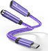 USB C to 3.5mm Audio Headphone & Android Phone Charger Adapter, 2-in-1 Type C to Aux Earphone Jack Dongle Cable & 60W Fast Charging for Samsung Ga...