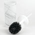 mDesign Slim Plastic Toilet Bowl Brush and Holder Set, Modern Compact Storage Organizer Cleaner Scrubber for Toilet - Heavy Duty Cleaning Plunger ...