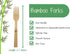 Bamboo Disposable & Compostable Forks | Biodegradable | 6.7" Eco-Friendly Utensils | 100 Pack (Forks)...