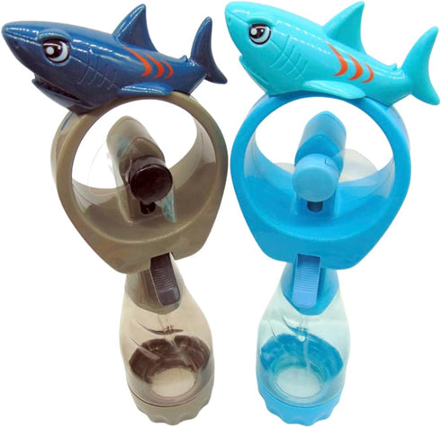 Shark Misting Spray Bottle Fan Kids Personal Cooling Mist Portable Handheld Humidifier Powered Fans with Mist for Boys or Girls, Set of 2...