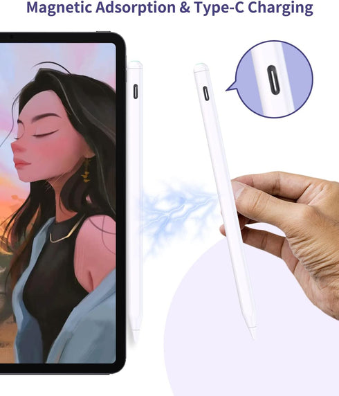 Stylus Pen for iPad, Same as Apple Pencil 1st / 2nd Generation, iPad Pencil Stylus Pens for Touch Screens, Compatible with iPad Pro 11 in 1/2/3, i...