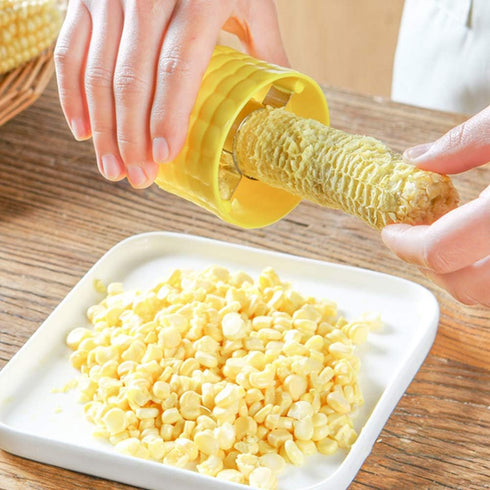 AKOAK 1 Pack Stainless Steel Corn Thresher Corn Separator Kitchen Tools (yellow)...