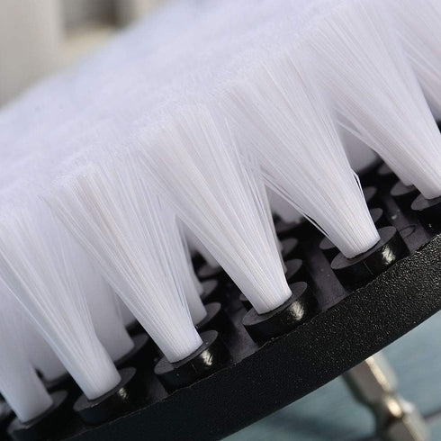 1Pcs 5" White Drill Brush Attachment for Cleaning Carpet Leather and Upholstery Kit...