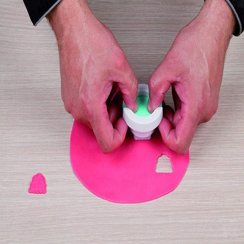 Silikomart Silicone Wonder Cakes Collection 3D Ejector Cookie Cutters, Gift Box, Set of 2...