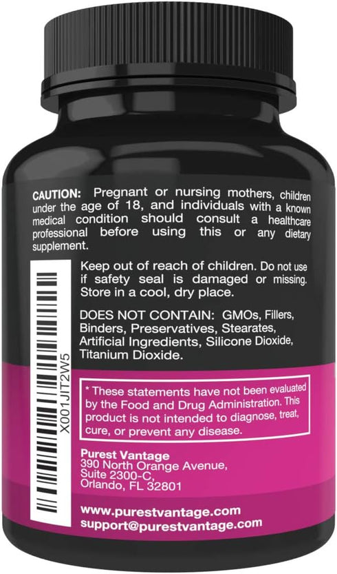 D Mannose Capsules with 600mg D-Mannose Powder Per Cap - with Added Cranberry and Dandelion Extract to Aid in Bladder, Urinary Tract and UTI Suppo...