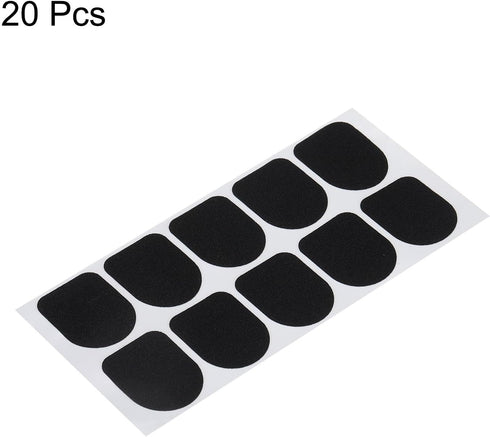 MECCANIXITY Gloves Touch Screen Sticker Ultra High Sensitivity Flexible Carbon Fiber Ultra Thin Stickers Black for Gloves, Pack of 20...