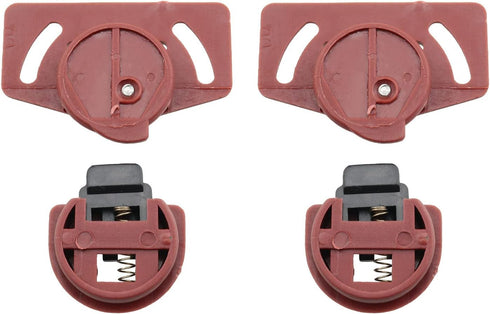 4 Pair Wardrobe Roller Sliding Door Gear Circuit Board Indoor Panel Kit Furniture Sliding Door Pulley Accessories, Brown...