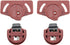 4 Pair Wardrobe Roller Sliding Door Gear Circuit Board Indoor Panel Kit Furniture Sliding Door Pulley Accessories, Brown...