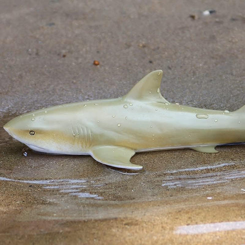 Gemini&Genius Marine Animal World Toy Lemon Shark Ocean Shark Action Figure Sea Animal Great White Shark Action Figure Soft Rubber Toys Role Play ...