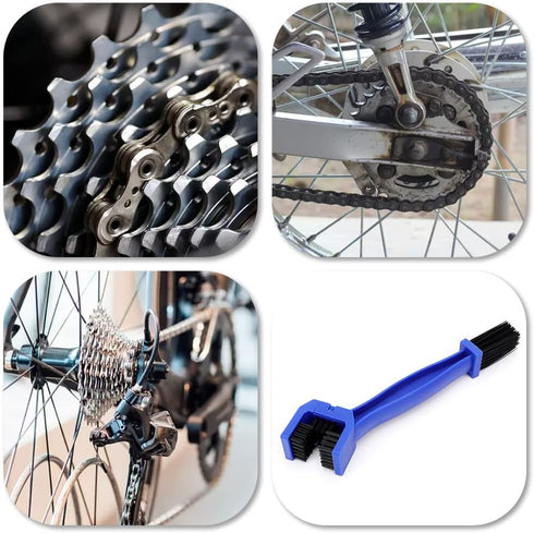 Motorcycle Chain Brush Efficient Bike Chain Brush Portable Bike Gear Cleaning Brush for Motorcycle Bicycle Cleaning Accessories...