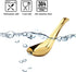 Asian Soup Spoons Stainless Steel Chinese Soup Spoons Set of 6 Soup Spoons Silverware Cucharas Para Comer for Ramen Pho Wonton Dumpling Noodles (g...