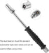1/4 FNPT Dual Head Air Chuck for Tires, 2-Way Connection 9.4'' Extended Air Chuck with Rubber Handle, Tire Chuck for Cars, Trucks, Buses, Tractors...