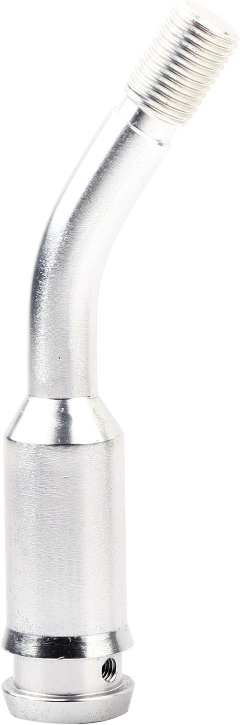 Gear Stick Extender, 5inch Shift Knob Gear Shifter Stick Lever Bend Extension Shift Knob Extender for T4 Silver...