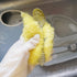 4 Pcs Acrylic Fun Dish Scrubber for Dish Washing, Smiley Face Kitchen Sponge Washing Dishes, Colourful Non Scratch Dish Sponges...