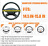Car Steering Wheel Cover, Anti-Slip Leather Breathable Comfortable Automotive Steering Wheel Cover Protector Decoration for Men and Women, 15 Inch...