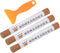 Wax Filler Stick, 3pcs Wooden Repair Wood Wax Fill Sticks with Spatula Crayon Markers Furniture Touch Up Kit for Remover Scratches Scuffs on Furni...
