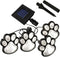LED Paw Print Solar Lights, Set of 4 Dog,Cat,Puppy Animal Garden Lights Paw Lamp for Pathway,Lawn,Yard,Outdoor Decorations-Solar Paw(White)...