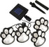 LED Paw Print Solar Lights, Set of 4 Dog,Cat,Puppy Animal Garden Lights Paw Lamp for Pathway,Lawn,Yard,Outdoor Decorations-Solar Paw(White)...