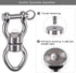 SELEWARE Silent Bearing Swing Swivel, 360° Rotational Device Hanging Accessory with Removeable Buckle for Tree Swing, Hammock Chair, Climbing Rope...