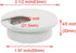 2pcs 2 Inch Desk Wire Cord Cable Grommets Hole Cover for Office PC Desk Cable Cord Organizer Plastic Cover (White-2Pcs)...