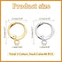 80 PCS Leverback Earring Hooks Hypoallergenic Earring Hooks Stainless Steel Earring Hooks Round French Hook Clasps Ear Wire Earring Supplies Findi...