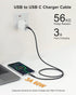 USB A to USB C Cable 3.3ft+6.6ft, 10Gbps Data Transfer and 60W 3A Fast Charging 3.1/3.2 Gen 2 Cable, for Samsung Galaxy MacBook Laptop Tablet Phon...