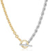 Trendy Choker Chain Necklace for Women, Two Tone Link Choker Chain Necklaces Jewelry for Women Gifts for Her...