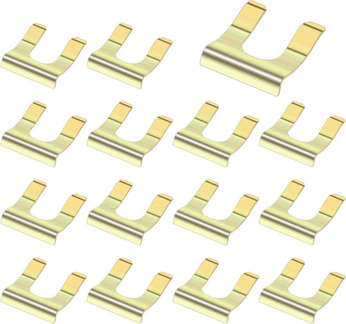 15pcs U Shape Metal Brake Line Clips Brake Line Retainer Cars Trucks Vehicles Parts Brake Hose Bracket K1-036...