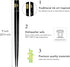 JapanBargain, 5-Pair Black Bamboo Chopsticks Set with Traditional Japanese Crane Moon Sakura Design, Reusable Wooden Chop Sticks, Dishwasher Safe,...