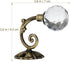Curtain Tieback Hooks Drapery Holdbacks Crystal Ball Curtain Hookback Wall Mount Metal Curtain Holdback (Bronze 2pcs)...