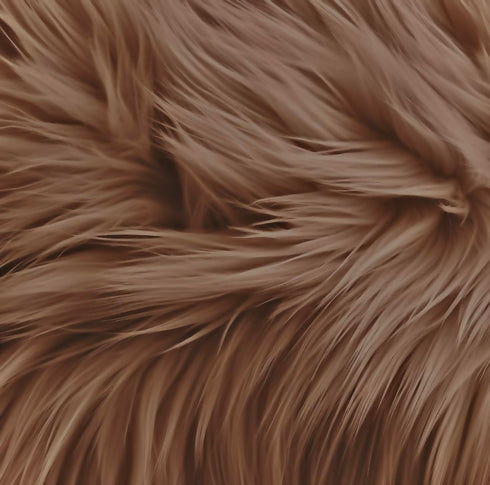 FabricLA Shaggy Faux Fur Square - 10" X 10" Inches Pre-Cut - Use Fake Fur Fabric for DIY, Craft Fur Decoration, Fashion Accessory, Gnome, Hobby - ...