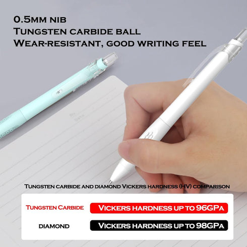 DUNBONG Retractable Gel Pens, Fine-tip Unisex Pens 4 Pack, Black Gel Pens, Fast Dry, Gel Pens Fine Point 0.5mm, Retractable Pens, Black Gel Ink Pe...