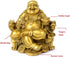 Fengshui Buddha Statue for Lucky & Happiness God of Wealth,Laughing Buddha on Emperor`s Dragon Chair,Brass Buddhist Statues and Sculptures Home De...
