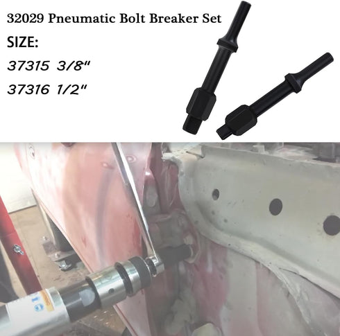 32029 Pneumatic Bolt Breaker Set,37315 3/8" & 37316 1/2" Break Set Used for impact sockets...