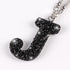 TobeQueen Car Rear View Mirror Ornament Hanging Lucky Crystal Pendant Black Bling Car Accessories for Women Rhinestone Charm Auto Decoration (Blac...