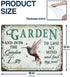 Wander Prints Birthday Gardener Gift for women, men Mom, Dad, Grandma, Grandpa Who Love Garden -Christmas House Warming Gift Hummingbird Metal Sig...