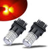 iBrightstar 3157 LED Bulb Red, 3057 LED Brake Lights Bulbs Super Bright for Rear Brake Lights and Tail Lights, 2 Pack...
